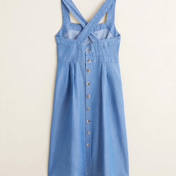 Mango midi blue linen straps Elegant summe… - Picture 11 of 11